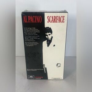 Scarface (VHS, 1990) MCA Universal Al Pacino Two Tapes Gangster Classic Sealed